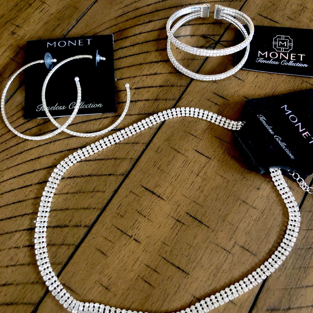 Monet Rhinestone Costume Jewelry